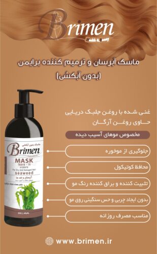 ماسک آبرسان و ترمیم کننده موی برایمن (بدون آبکشی)